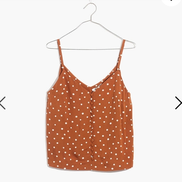 Button-Down Cami Top in Inkspot Dots - Picture 2 of 5